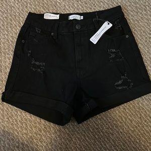 Rue 21 Distressed Curvy High Rise Shorts